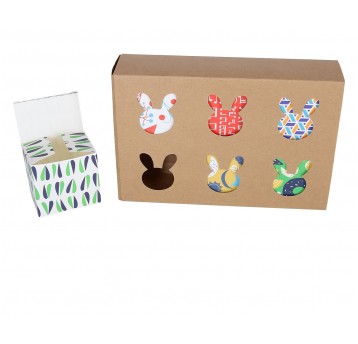 Pudelko ozd.op=6szt mix 23cm/15,5cm/5,5cm