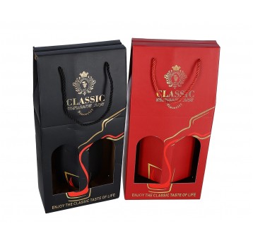 Pudelko ozdobne 2 kolory h 38cm l 18cm d 9cm