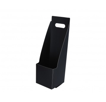 Pudelko ozdobne czarne h 35cm 11cm/11cm
