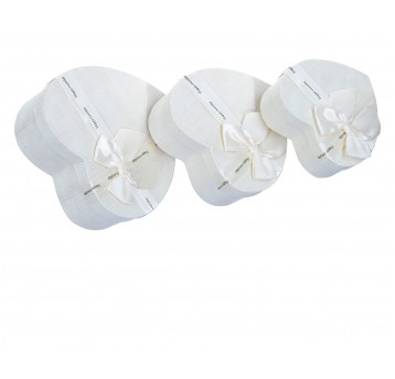 Pudełko serce beżowe s/3 18cm/22cm/9cm