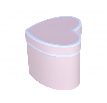 Pudełko serce łososiowe 11cm/12cm