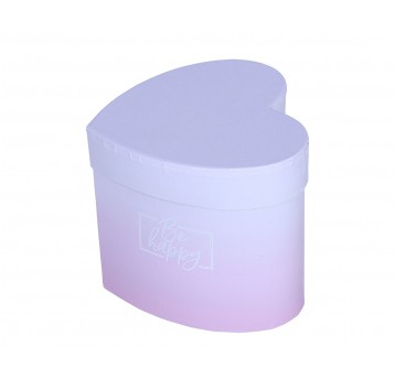 Pudełko serce róźowe 11cm/12cm