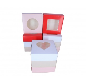 Pudełko składane mix 4 kol i 3 wz. 30cm/30cm/10cm