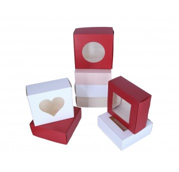 Pudełko składane mix 8 kol+wzory 28cm/28cm/8cm