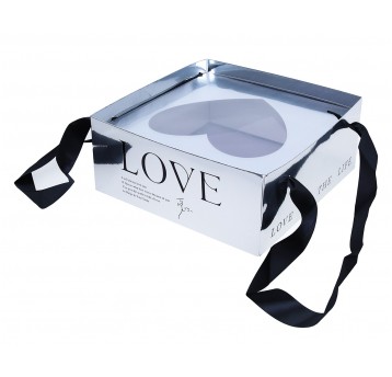 Pudełko srebrne składane 23cm/23cm/10cm