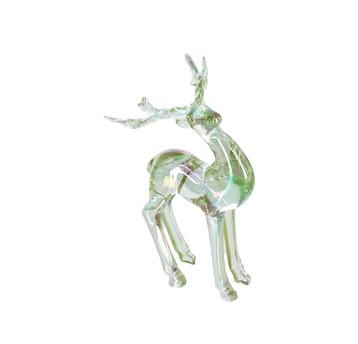 Renifer szklany do kompozycji 14cm