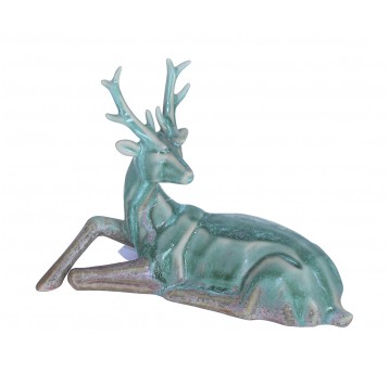 Renifer turkusowy do dekoracji 15cm/19cm