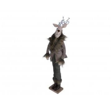 Renifer w brązowym płaszczu 56cm/12cm