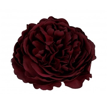 Róza wyrob. kameliowa c bordo op= 50szt śr.9cm