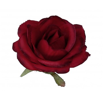 Róża wyrobowa bordo 6cm/7cm