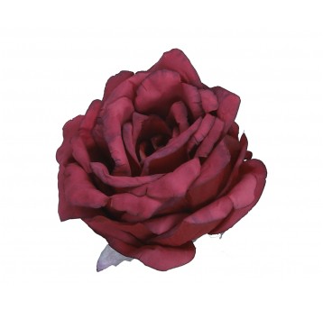 Róza wyrobowa bordowa 10cm/8cm