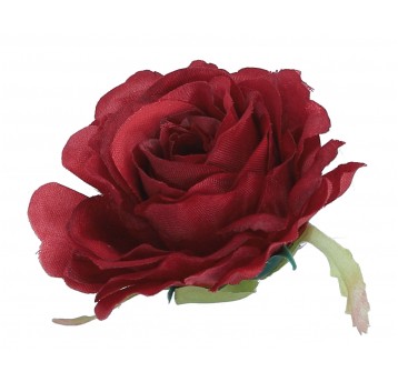 Róża wyrobowa bordowa 6cm/5cm