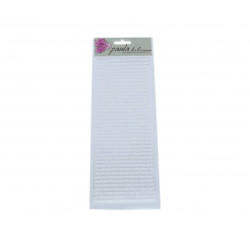Serca biale 40 rzędów x 26szt 3mm