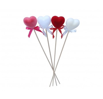 Serce na piku mix kol.45cm