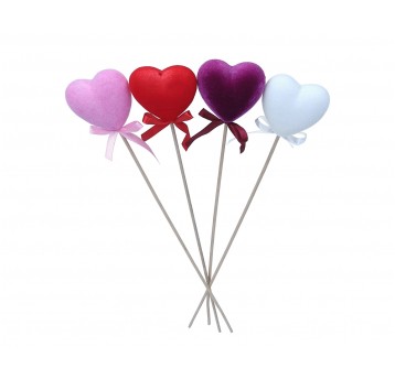 Serce na piku mix kol. 48cm