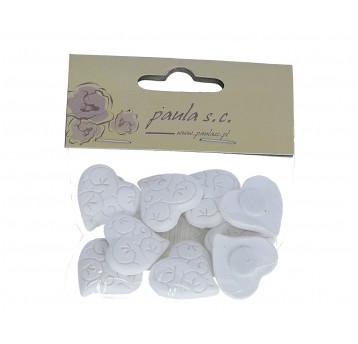 Serce na przylepcu op=9 szt. 2,5cm