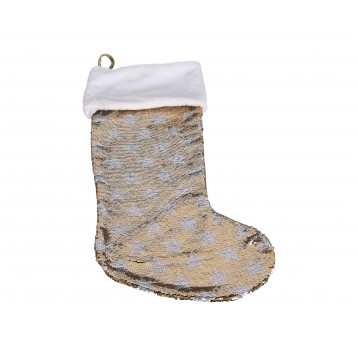 Skarpeta na prezenty zlota 60cm /38cm