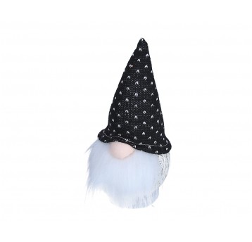 Skrzat czarno-biały z ledami 21cm/10cm
