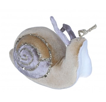 Ślimak beżowo-szary do kompozycji 11cm/20cm