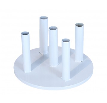 Stojak biały na 5 kwiatów śr 30cm/16cm