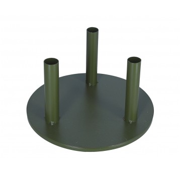 Stojak metalowy zielony na 3 kwiaty śr 30cm/16cm