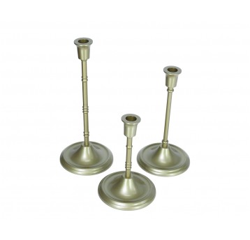 Świecznik zloty s/3 31cm: 25cm: 19cm