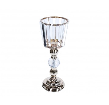 Świecznik złoty śr 12cm/35cm