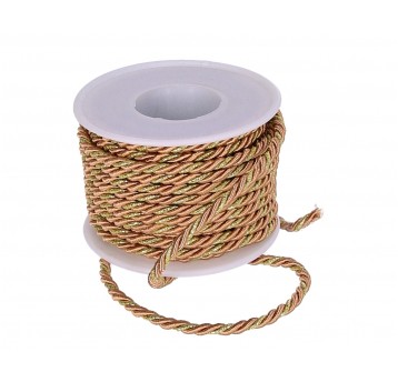Sznurek d 3mm l10m j.miedź-złoty