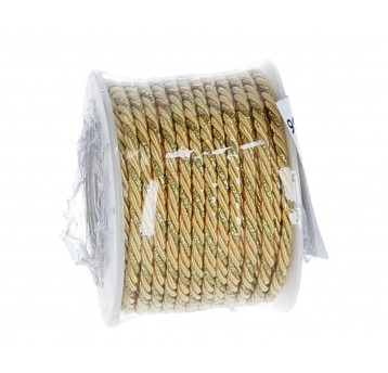 Sznurek ozdobny zólto-zloty 3mm/10m