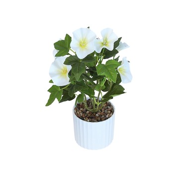 Sztuczne kwiaty w doniczce mix kol. 30cm