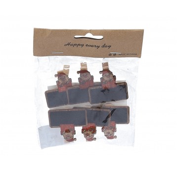 Tabliczka z mikolajem na spina.op=6szt 4,5cm/4,5c