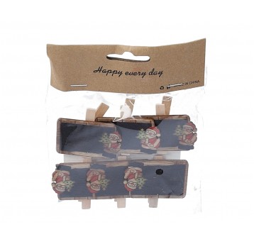 Tabliczki z mikolajem op=6szt 5cm/5cm