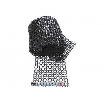 Taśma czarna w kwiatki 24 x 10 yard