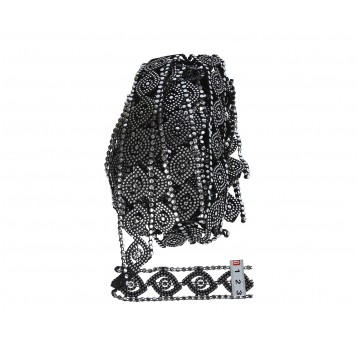 Taśma dżetowa czarna 10y d 3cm