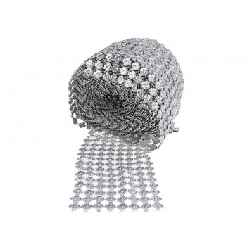 Taśma dzetowa srebrna 10yard