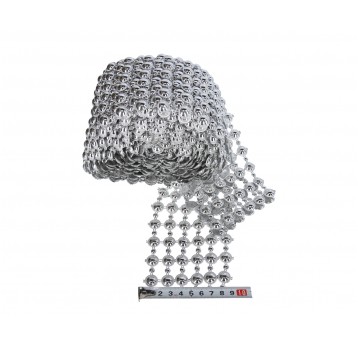 Taśma dżetowa srebrna 10yard