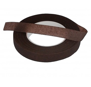 Taśma florystyczna brązowa 1,2cm/30yard