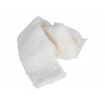 Taśma futrzana kremowa szer.8cm, dł 1 m
