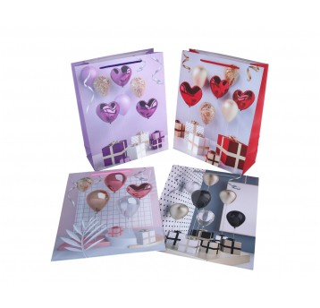 Torebka mix 4 kol.32cm/26cm/10cm