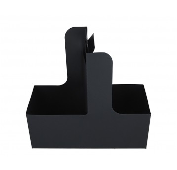 Torebka na kwiaty czarna h 10cm l 26cm d 11cm