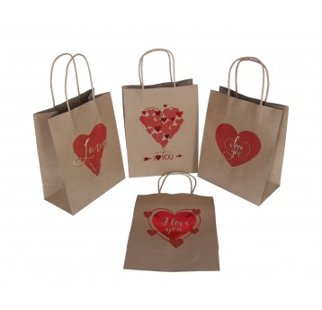 Torebka ozdobna mix 4wzory 23cm/18cm/9cm