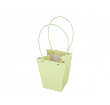 Torebka źółta na kwiaty 20cm/17cm