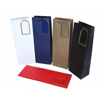 Torebki papierowe na alkohol 12,7*8,3*36cm