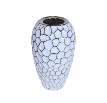 Wazon biało-złoty śr 15cm/28cm