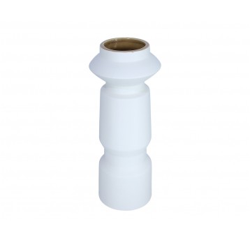 Wazon ozdobny kremowy śr 13cm/33cm