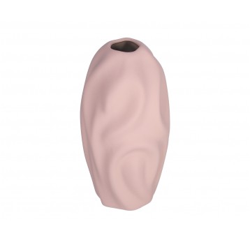 Wazon ozdobny róźowy śr 10cm/22cm