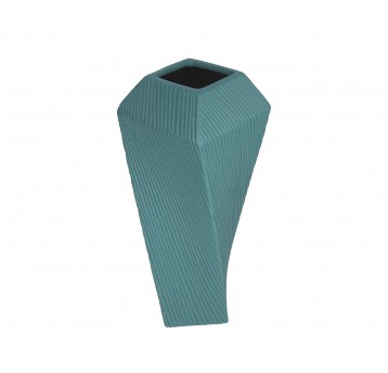Wazon ozdobny zielony śr 12cm/28cm
