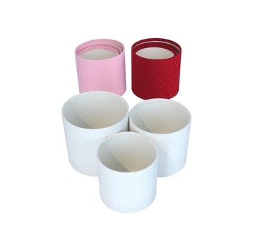 Welurowe pudełka prezentowe s/3 śr 18cm/17cm