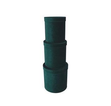 Welurowe pudełka prezentowe s/3 śr 23cm/25cm