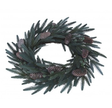 Wianek ozdobny z jodły z kompozycją śr 45cm